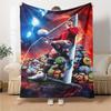 Dynamic Soccer Legend Blanket Soft Warm Cozy Suitable for Livingroom Seaside Bed All-Season Use Digital Print