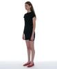 PARTIMENTO WOMEN Minimal Button-Up Medium Length Top_Black