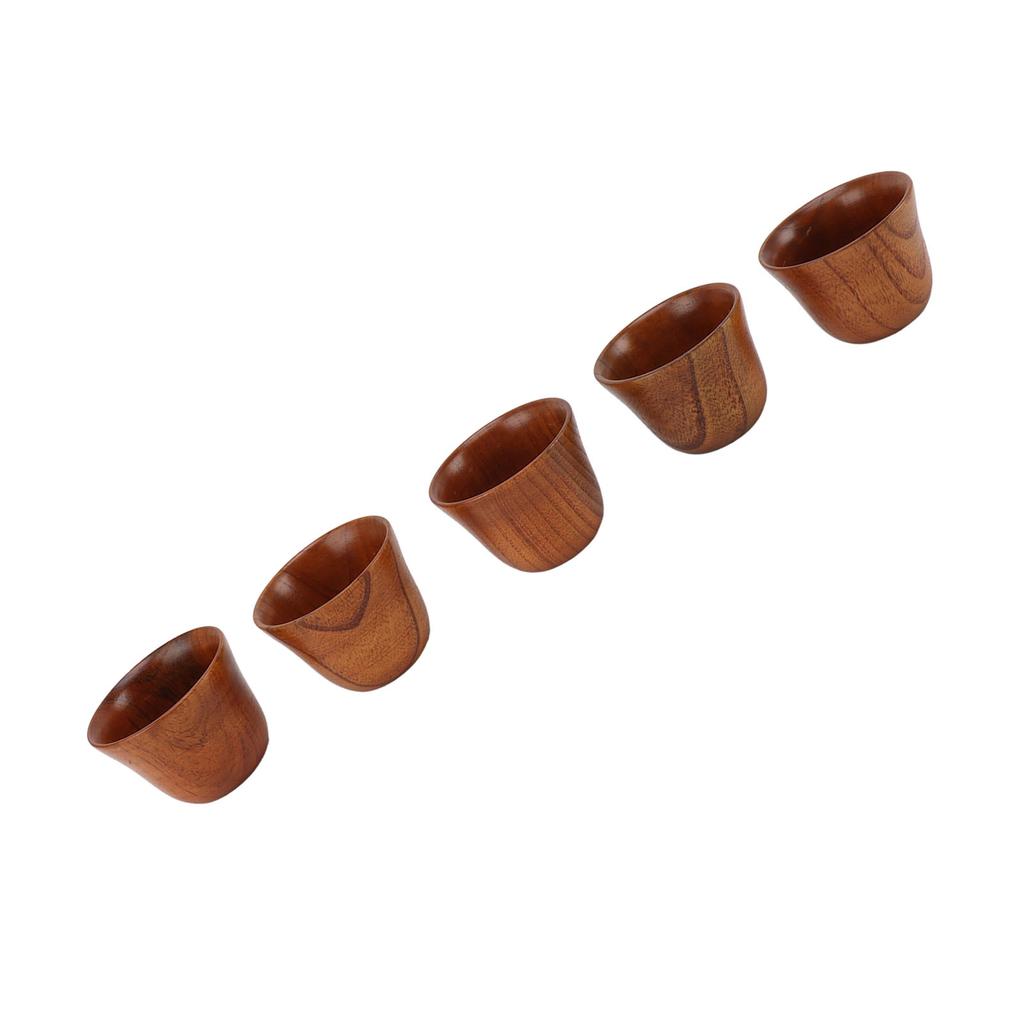 Wooden Tea Cups Handmade Multifunctional Safe Eco Friendly Solid Wood Teacups for Drinking Tea