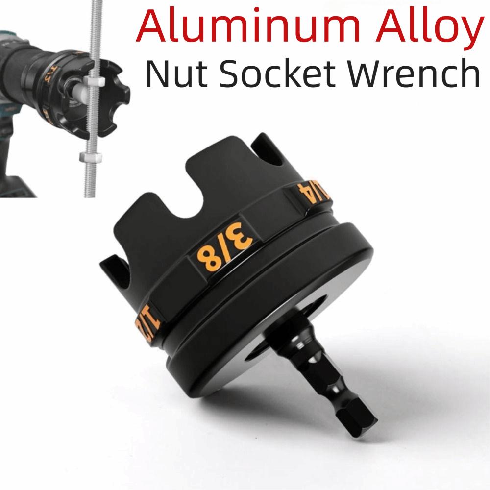 Adjustable Nut Drill Bit Socket Wrench 1/2 1/4 3/8 Removal Bolt Extraction Tool  Bolt Removal
