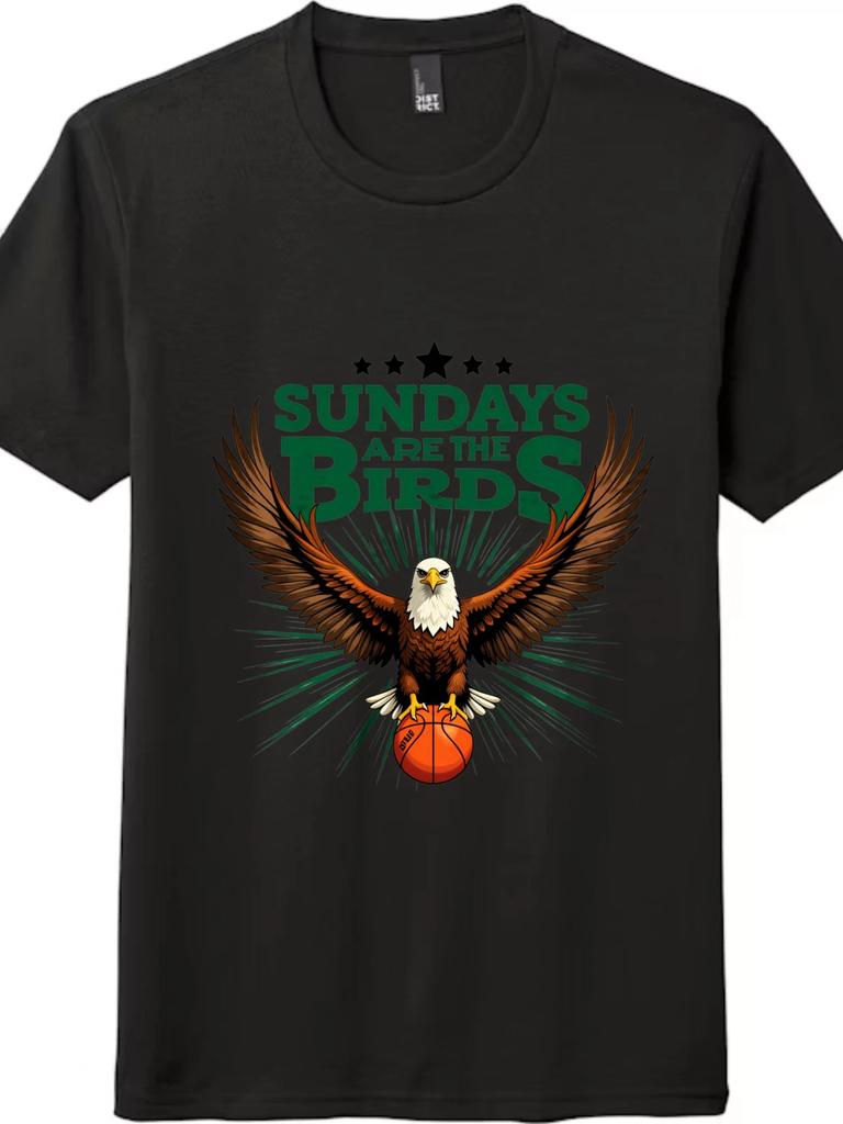 "Sundays Are The Birds" Eagle Basketball T-Shirt - Unisex Philly Sports Fan Tee