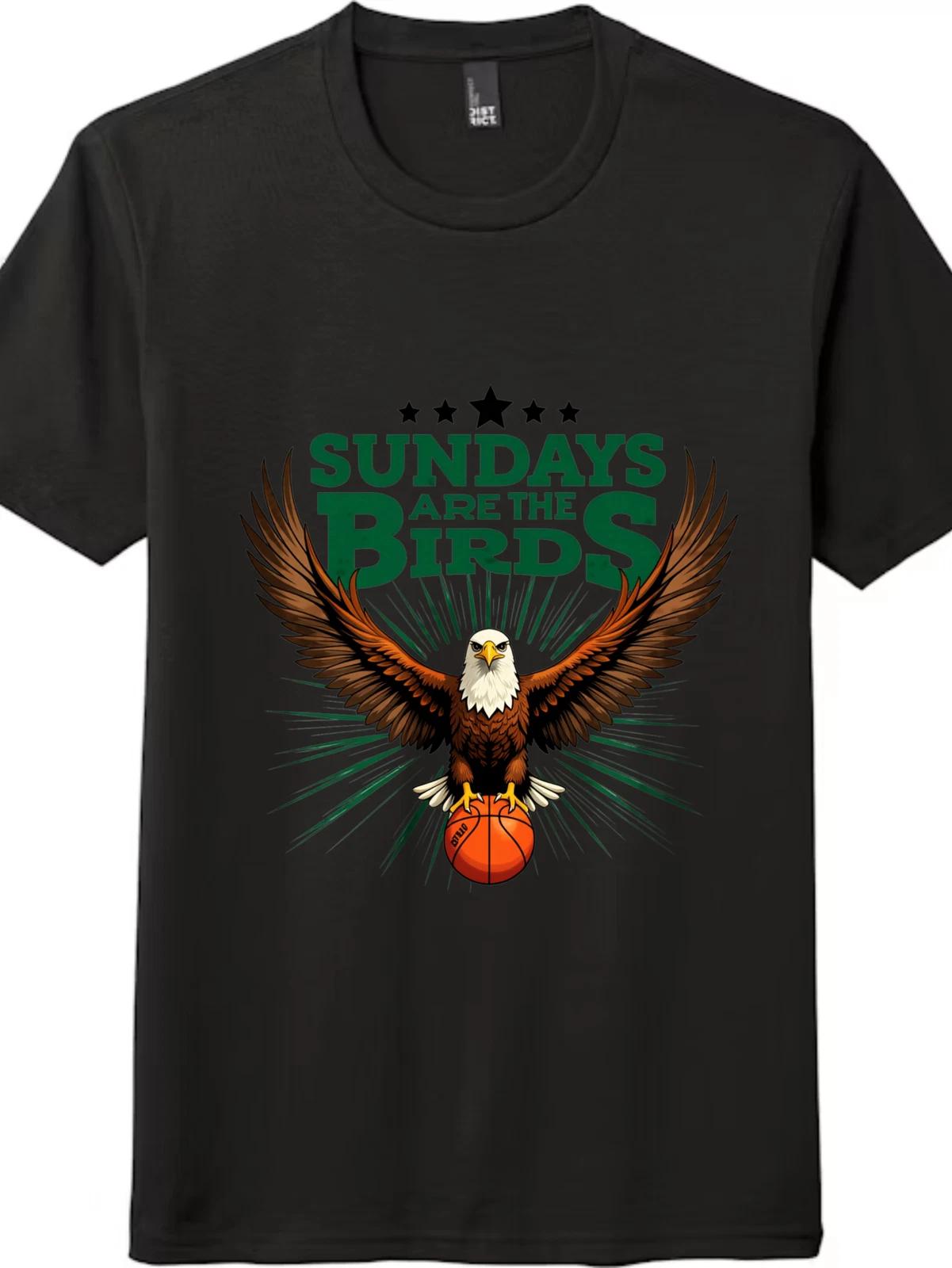 

Sundays Are The Birds Eagle Basketball T-Shirt - Unisex Philly Sports Fan Tee XL
