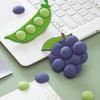 1pc Cute Creative Grape Pea Fridge Magnet Acrylic Suction Refrigerator Stickers  3D Cute Fruit Particles Sticker Home Decoration