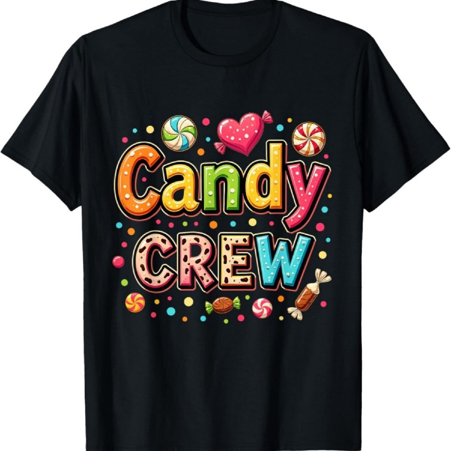

Candy Party Crew Lover Cute Halloween Trick or Treat Outfit T-Shirt XXXXXL чёрный
