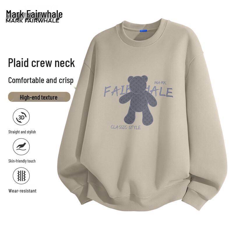 

Мужской свитшот с круглым вырезом и графикой медведя Mark Fairwhale 3XL