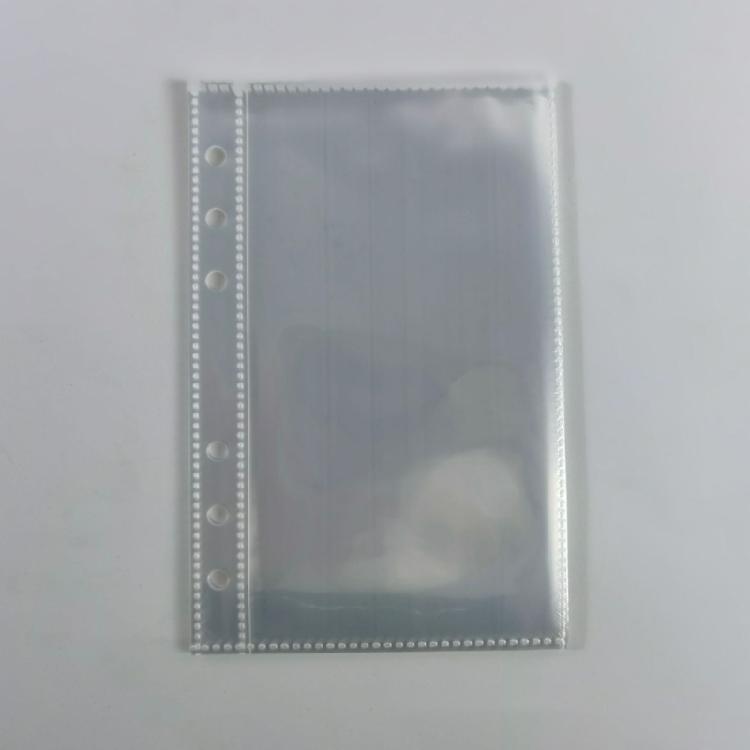 10Sheets Clear Punched Pocket File Sheet Protector Binders Sleeve Punched Pocket