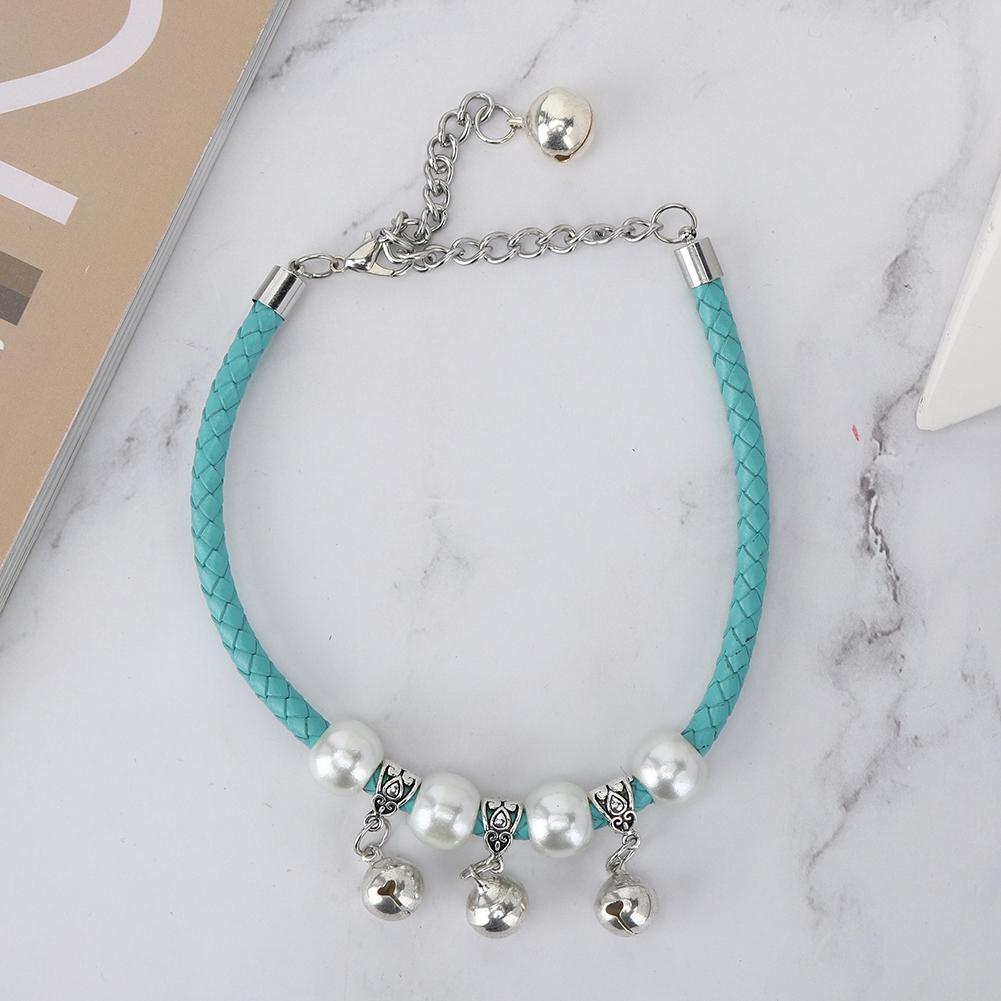 Quality Pet Adjustable Cute Necklace Collars with Bell for Most of Dog Cat Supply