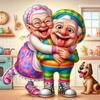 Weaving Granny Diy Diamond Painting New 2024 Beads Embroidery Mosaic Cute Grandma Full Diamond Cross Stitch Kits Home Decor