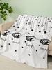 Flannel Blanket Black Moon Crystal Fleece Blanket Bedroom Living Room All Seasons