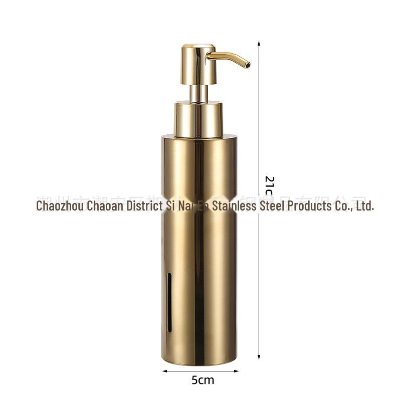 Wall-Mounted Stainless Steel Soap Dispenser, Punch-Free for Bathroom or Hotel Use