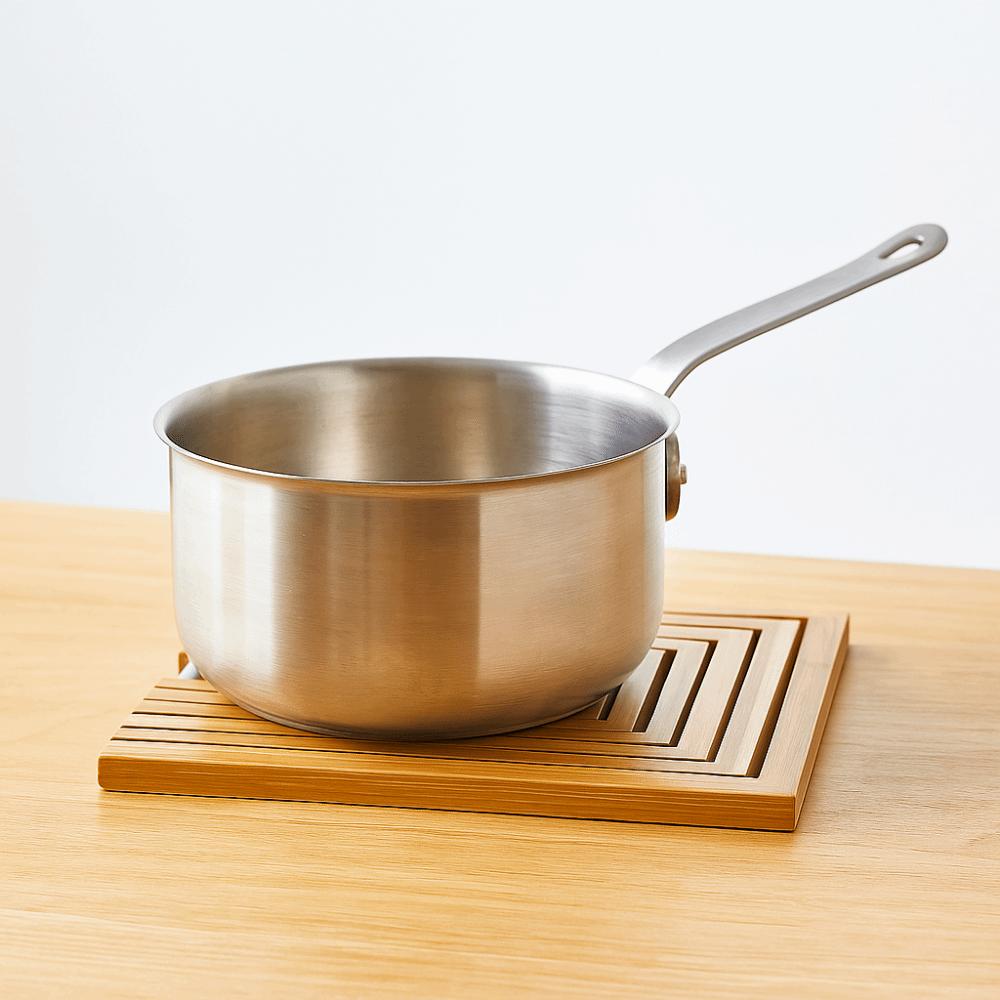 Durable Creative Bamboo Placemat Natural Hollowed-out Bamboo Heat Insulation Pad Square Extendable Anti Scalding Mat Tea House