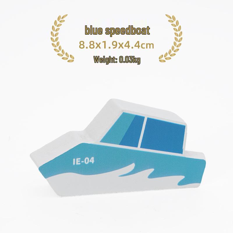 Leku Wooden Train Accessories: Cute Animal, Car, Ship, Spaceship - Compatible with Thomas the Train