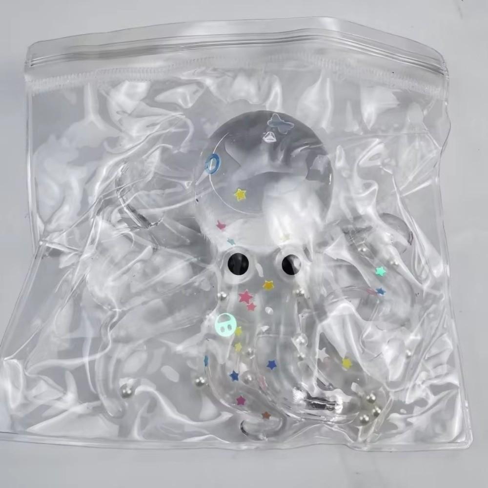 Slow Rebound Glitter Octopus Squishy Sugar Filled Fidget Stress Ball For Stress Anxiety Relief