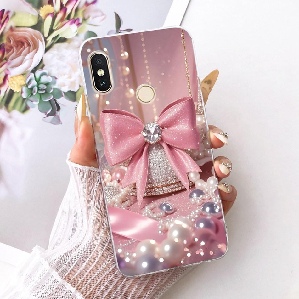 For Xiaomi Redmi Note 6 Pro Cute Flower Butterfly Cat Painted Case For Redmi Note6 Soft Silicone TPU Phone Cases