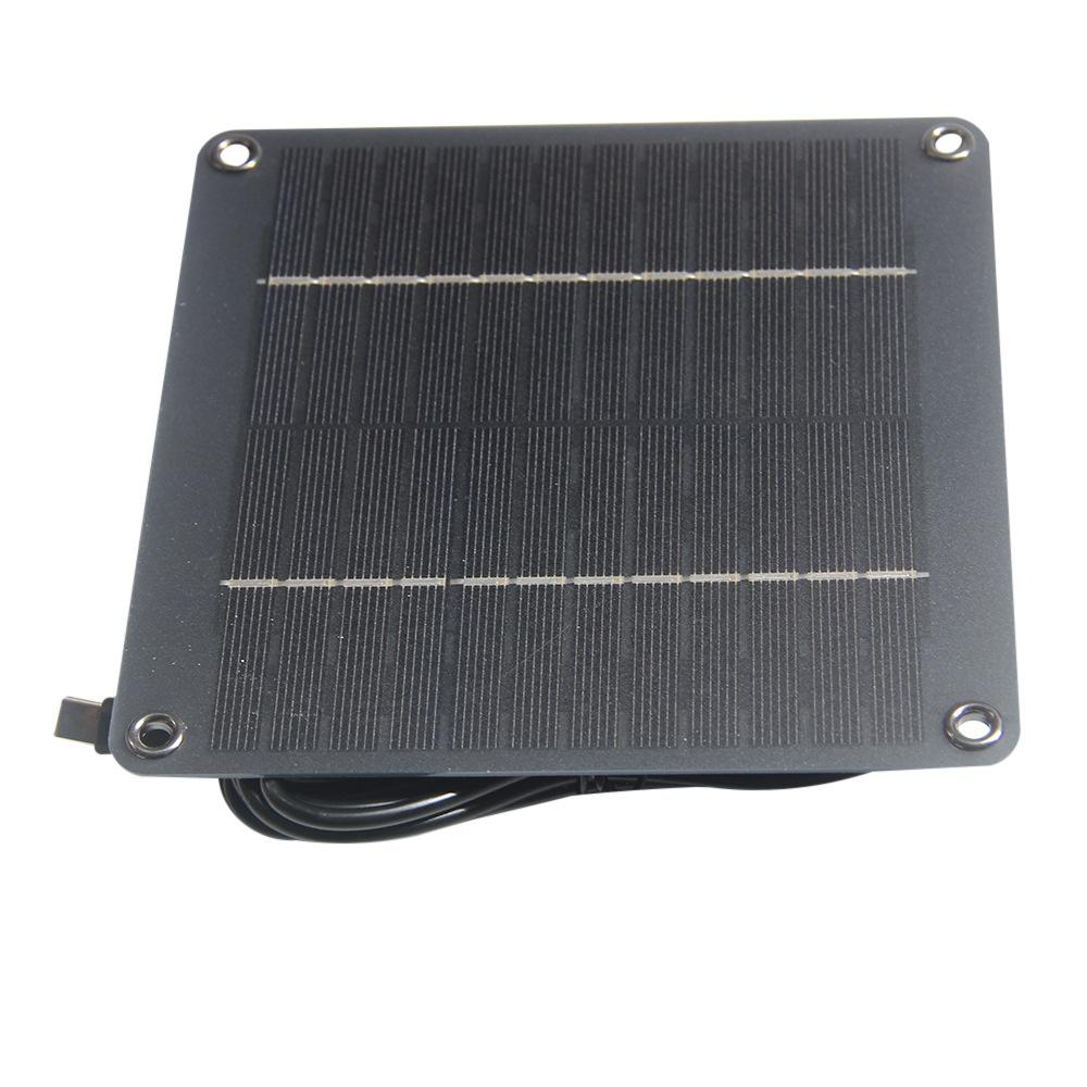 4W 12V Monocrystalline Silicon Solar Panel with Type-C Interface for Outdoor Garden Light/Security Camera Charging Board