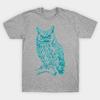 Unisex Fashion TShirt Blue Owl Print TShirt Plus Size S-5XL T-Shirt 100%Cotton Tops O Neck Short Sleeve Tees