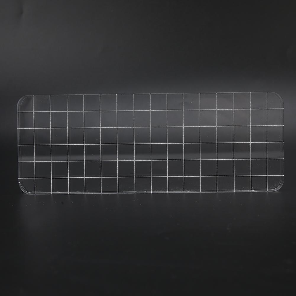 Acrylic Plate Transparent Clay Pottery Sculpture Tool Craft Sealing Accessories 9mm Thickness16x6x0.9cm, Rounded Small