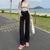 Trendy and Versatile Straight Jeans 2025 New Spring and Autumn Retro Loose Wide-leg Floor Pants