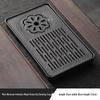 Modern Imitation Wujin Porcelain Tea Tray with Drainage for Dry Brew - Light Luxury Style Tea Table Set