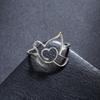 Heart Dove Bird Ring Stainless Steel Gold Finger Rings Women Cute Animal Jewelry Birthday Gift