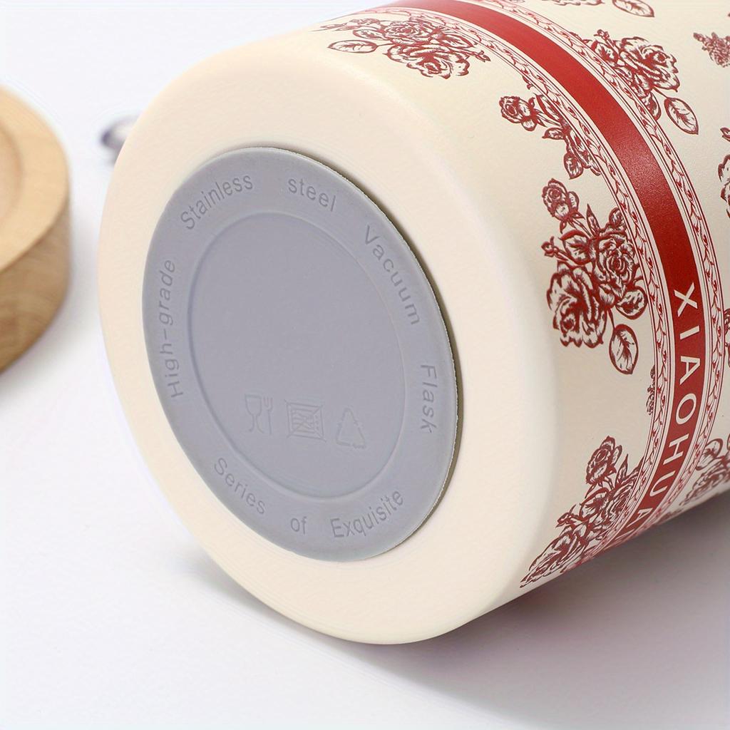 Garnek do gulaszu Stal nierdzewna Izolowany próżniowo Pojemnik na jedzenie Lunch box Pojemniki z dodatkową łyżką Zupa Przechowywanie jedzenia Biuro Podróż Piknik