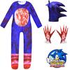 Costume Cosplay Jumpsuit Bambino Sonic The Hedgehog Perfetto Per Halloween E Feste