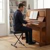 Keyboard Bench Portable Stool with Padded Seat Easy To Clean for Pianists