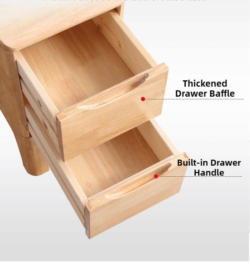 Wooden Bedside Tables Aesthetic Bedside Table Modern Nordic Nightstands Minimalist Luxury Nightstand with Drawers Room Furniture