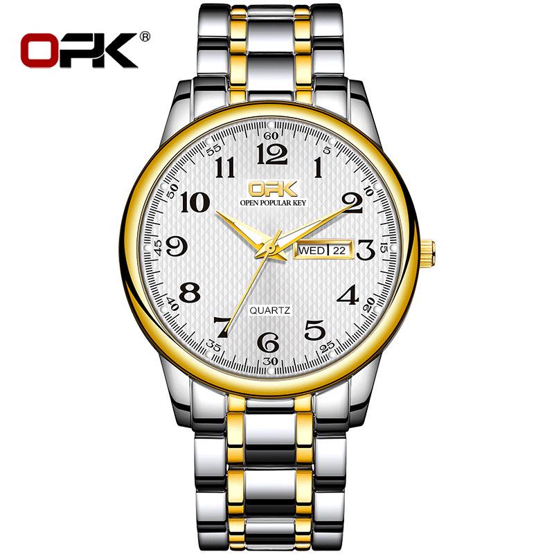 OPK Men's Double Calendar Quartz Watch - Douyin Hot Seller