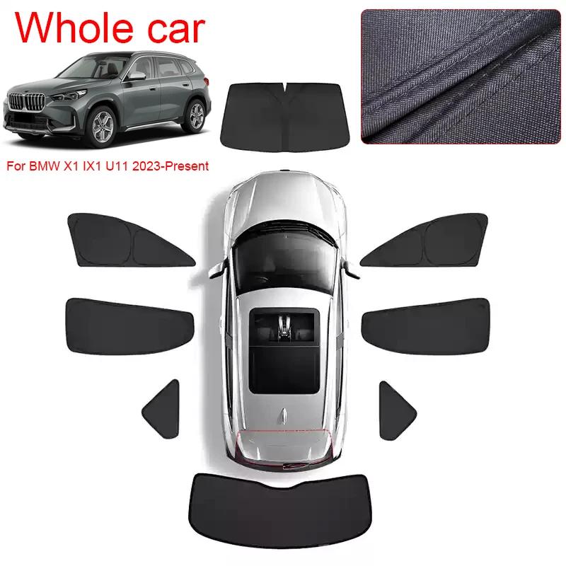For BMW X1 IX1 U11 Car Black Windows Privacy Sunshade -Present Anti-UV Heat ulation Protect Cover Interior Accessories