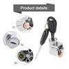 1pc Universal Motorcycle Ignition Switch Lock with 2 Keys Electric Motorcycle ATV Start Key Ignition Lock Motorcycle Accessories
