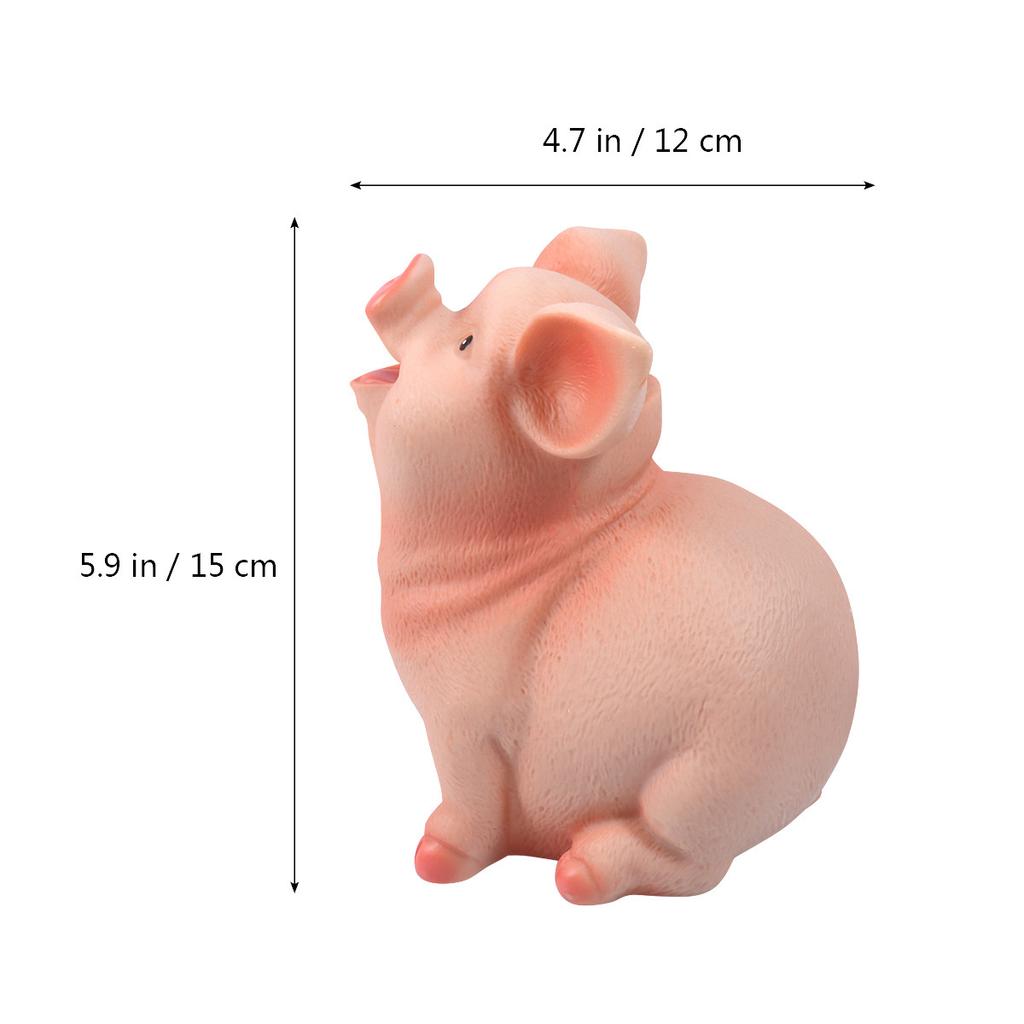 Piggy Bank Resin Coin Box Saving Pot Pig Shape Money Box Bedroom Decor Birthday Gift Size S Piggy Bank Saving Pot