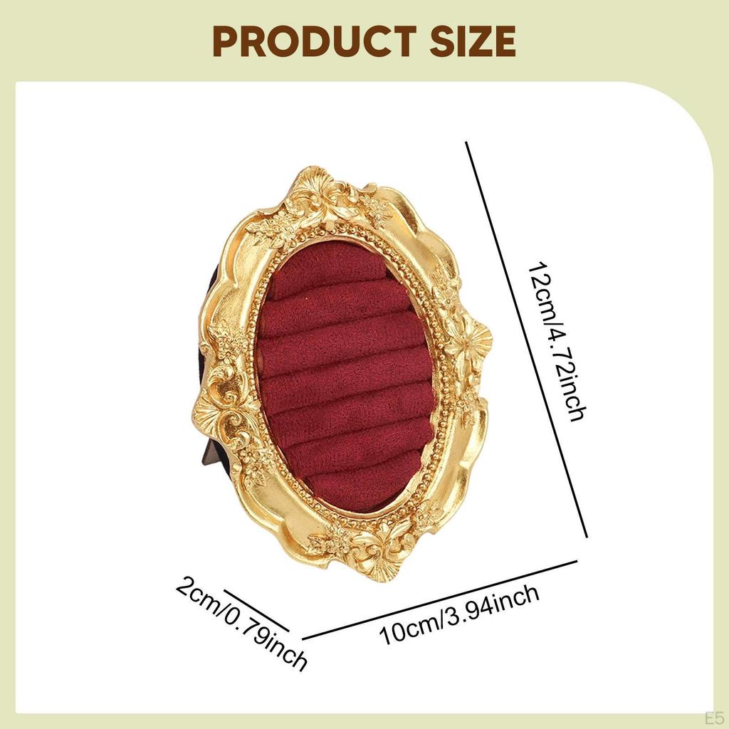 Vintage Display Stand Baroque Holder,Portable Resin Versatile Organizer Ear Tray for Store