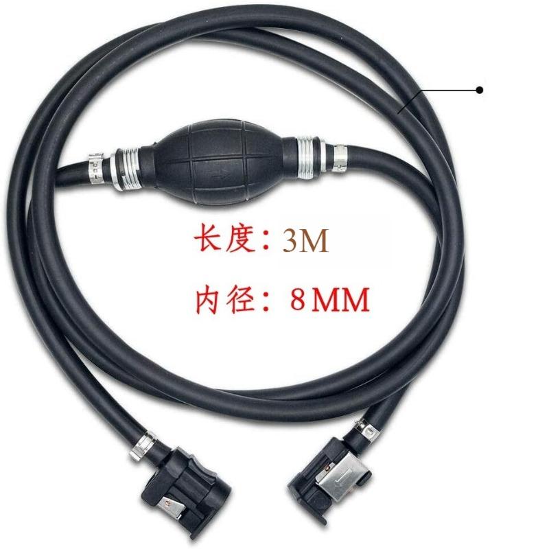 High Quality 2.1/3M Fuel Hose Outboard Boat Engine Petrol Tank Connection Kit for 6/8/10MM Engine Fuel Hose