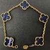 Exquisites Vierblättriges Kleeblatt Armband für Damen Fünf-Blüten Armband Zweiseitiges Natürliches Weißes Perlmutt und Karneol Armband
