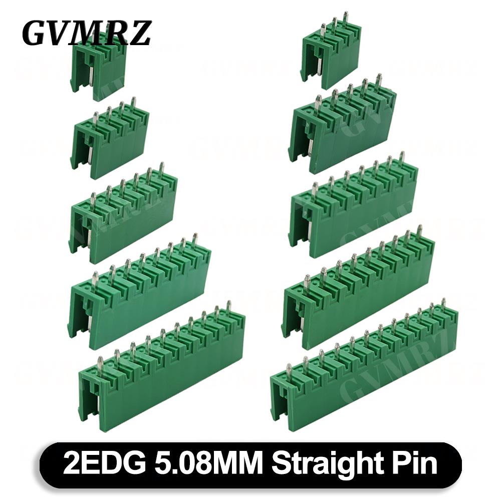 5PCS KF2EDG 5.08mm Opening PCB Plug-in Terminal Block 2 3 4 5 6 7 8 9 10 12 PIN Male Header Wire Connector 2EDG Plug-in