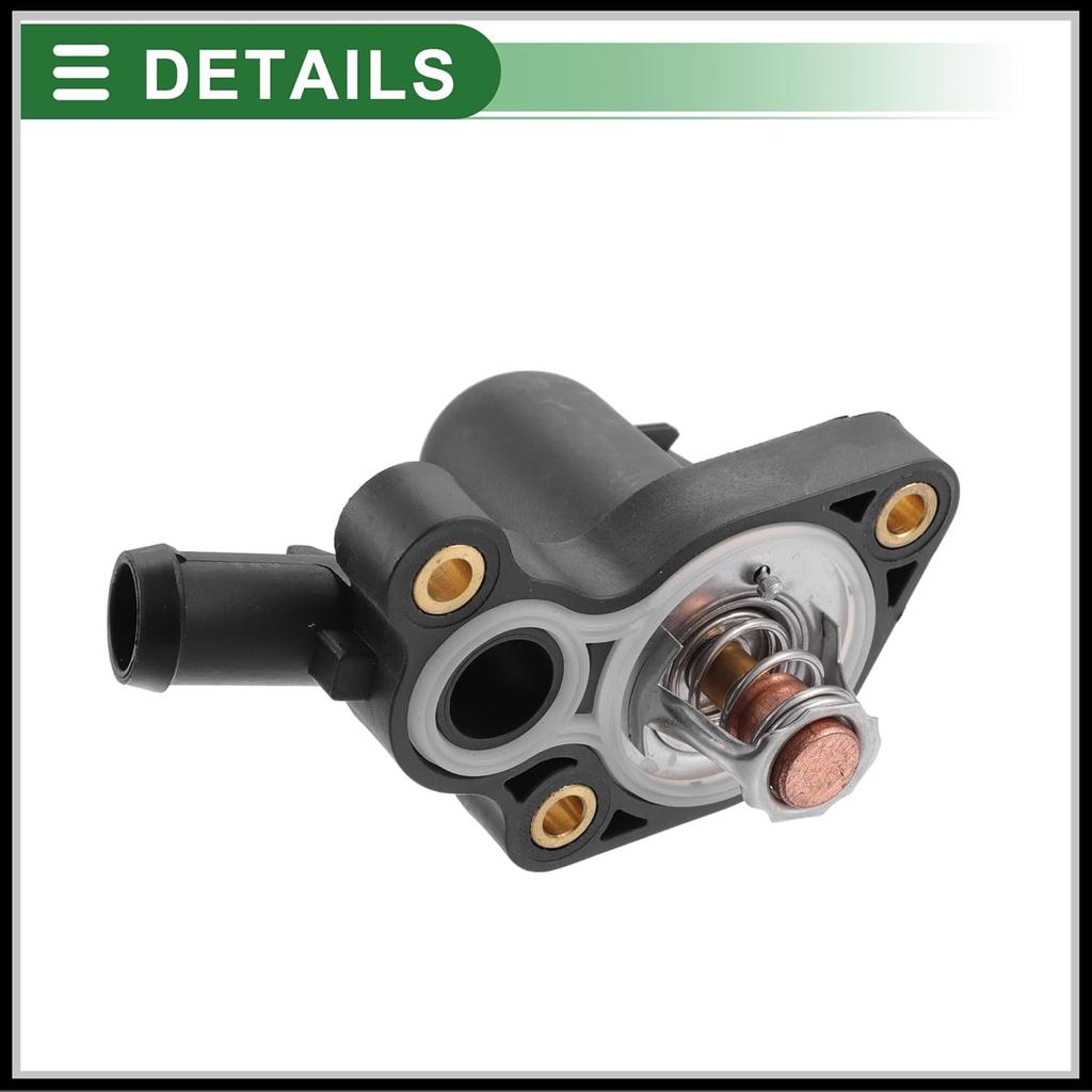 Motorkühlmittelthermostatgehäuse-Baugruppe Ersatz für Mini Cooper 2002-2008, 11537512733 Kunststoff Schwarz 1 Stück