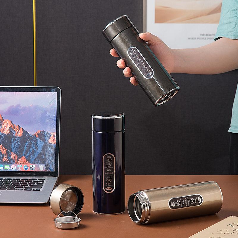 New Stainless Steel Portable Business Tea Separation Thermos Cup High-grade Gift Cup