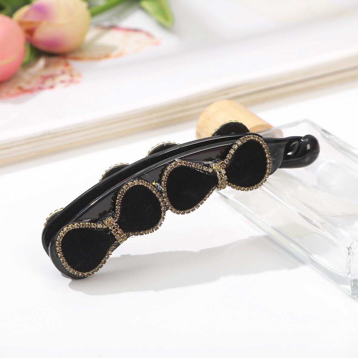 

AWAYTR Стразы Цветок Заколка для волос Модные заколки-бананы Расческа Зажим Аксессуары для волос для девочки Подарок на фестиваль Валентина Головной убор