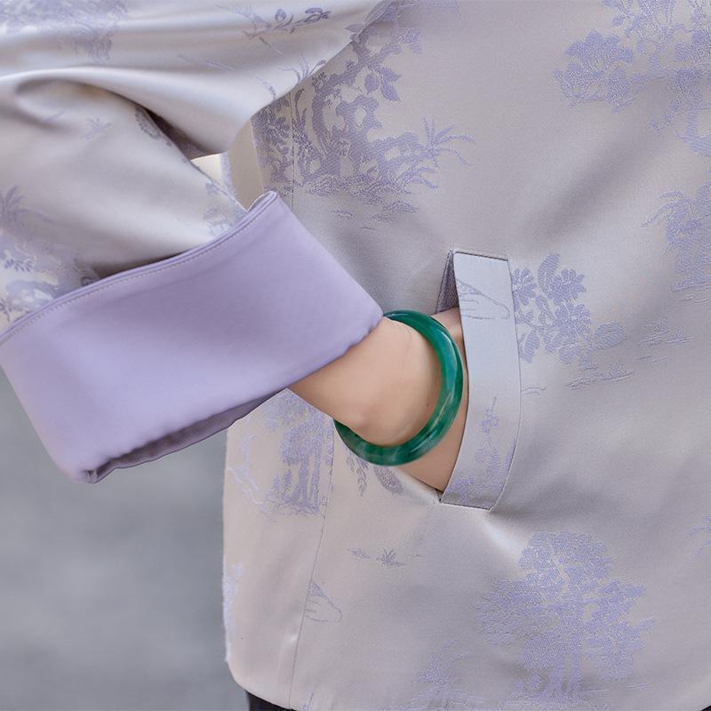 Elegant Spring Tang Suit Jacket for Middle-Aged & Elderly Women - New 2026 Design