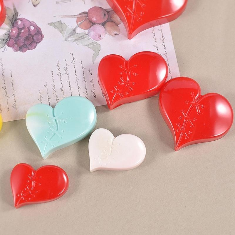 Porte-clés Cœur à coudre Moule en Silicone avec Trou Pendentif Porte-clés Moule Fait main Cadeau Saint-Valentin Anniversaire Bijoux