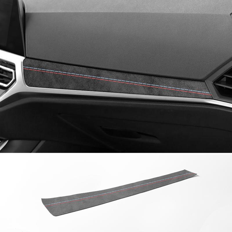 BBJS7 For BMW 2020-Latest Model 3er G20 G21 G28 Center Console Dashboard Trim Sticker Car Interior Accessories Made of Alcantara