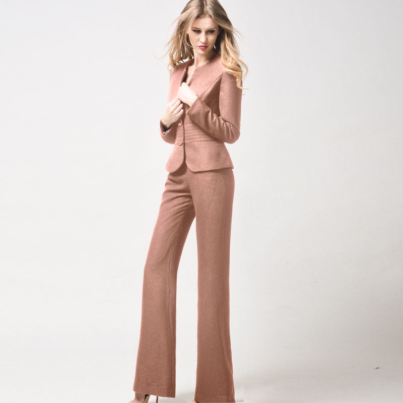 

Европейский и американский известный бренд Роза Слим Темперамент Офисная одежда Grey Rose (Clothes + Pants) Size 6 (XL/170)