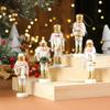 Cross-border Nutcracker Christmas Ornament - Wooden Small Gift for Window or Desktop Decorations