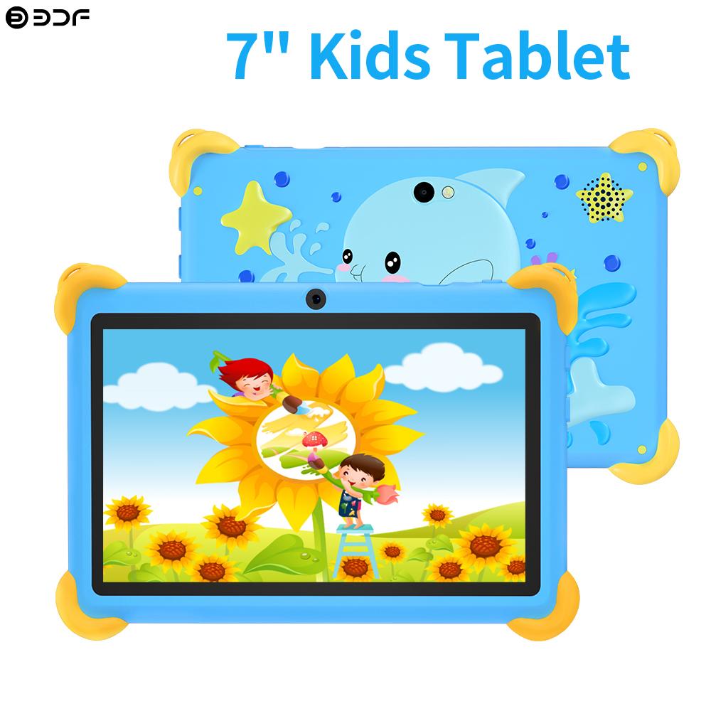 BDF Tableta KeDou WiFi 5G de 7 pulgadas para niños, tableta Android 9.0, 32 GB, bonito diseño, regalo de entretenimiento y aprendizaje para niños