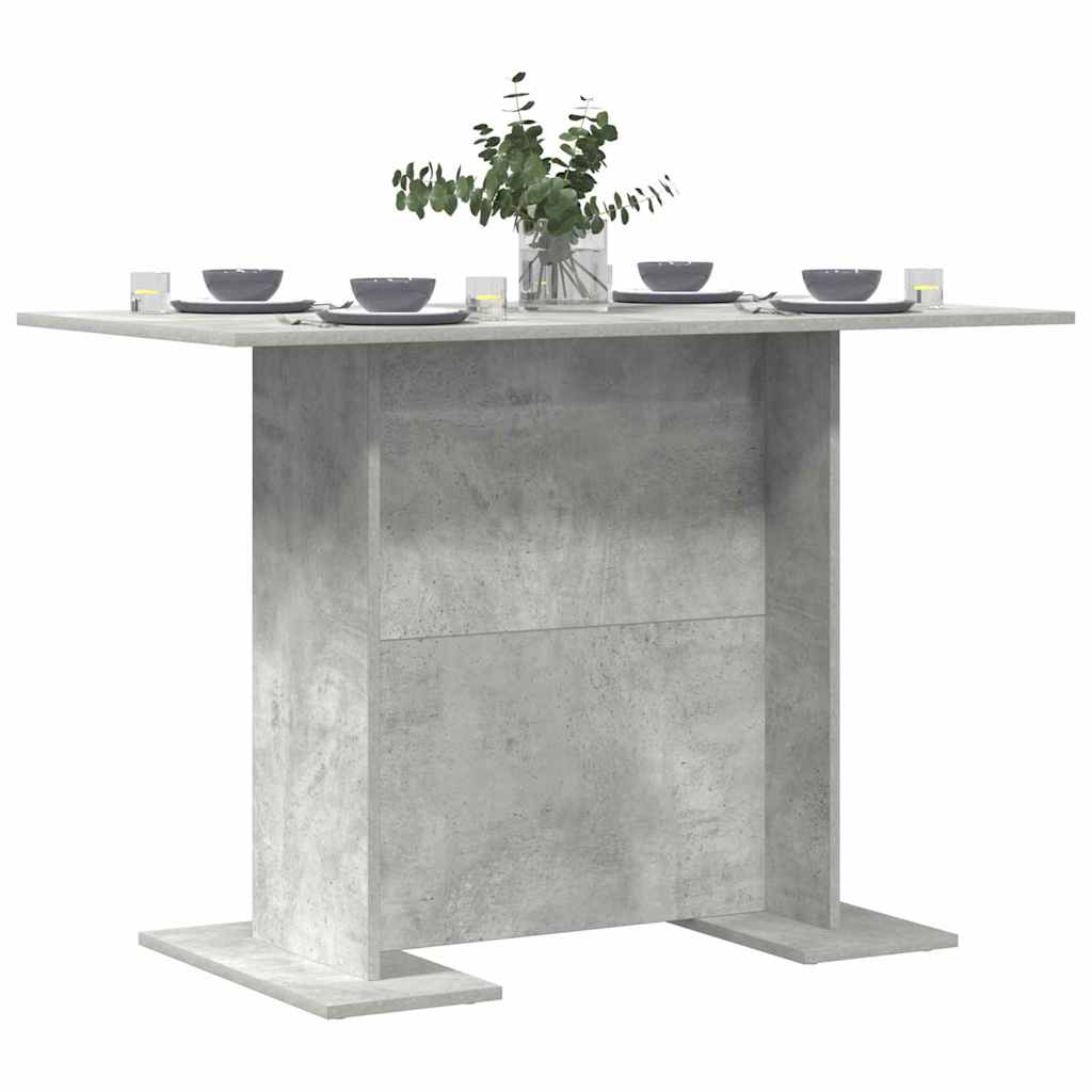 Dining Table Concrete Grey 110 x 60 x 75 cm Engineered Wood