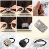 4 buc Suporturi de Coadă de Cal cu Paiete Elastice Strass Bandă de Păr Culoare Multiplă Elastice de Păr Accesorii de Păr pentru Femei