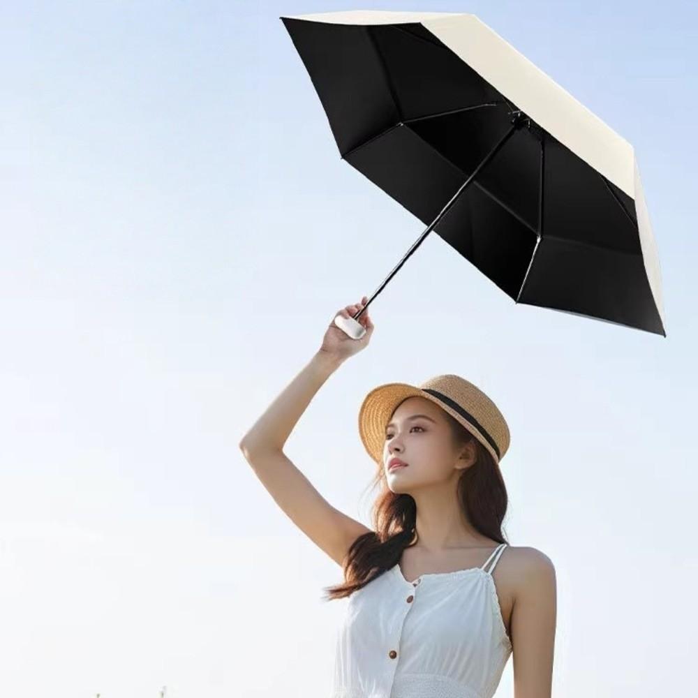 Windproof UPF50 UV Umbrella Reinforced Umbrella Rack Rain Umbrella Mini Sunshade Umbrella  Girls