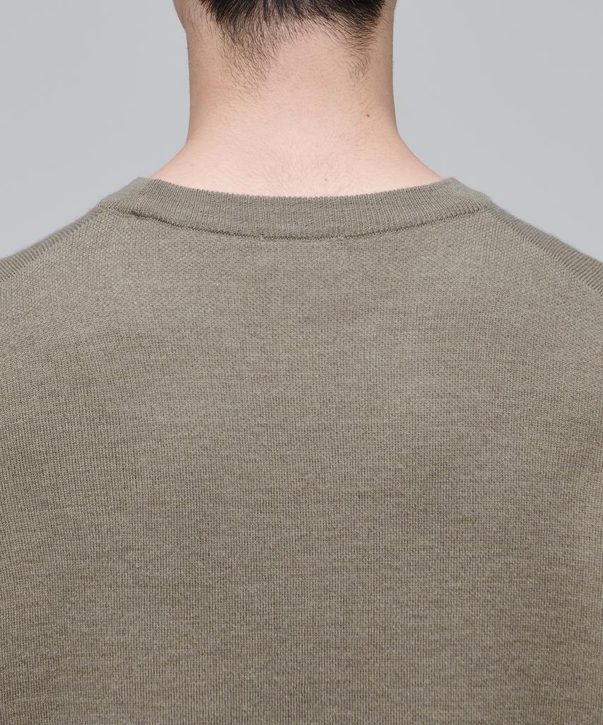MUSINSA STANDARD Minimal Oversized Crew Neck Knit [Dusty Beige]