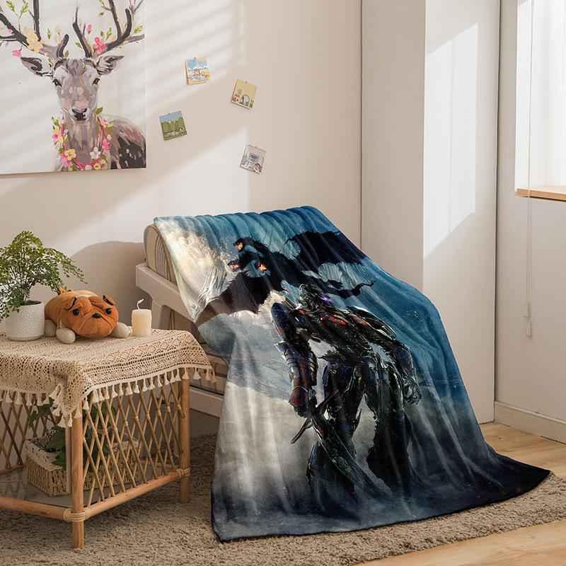 Transformers Series Flannel Blanket 3D Printed Sofa Blanket Thickened Blanket